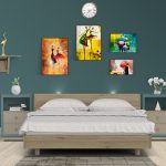 Create beautiful walls by mixing small and large picture frames. You can hang a large picture frame without any drill or damage by using KLAPiT