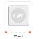 KLAPiT is small and yet very strong. 1 sq inch of KLAPiT can hold a weight of up to 500g
