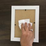 Clean the surface of the Picture frame