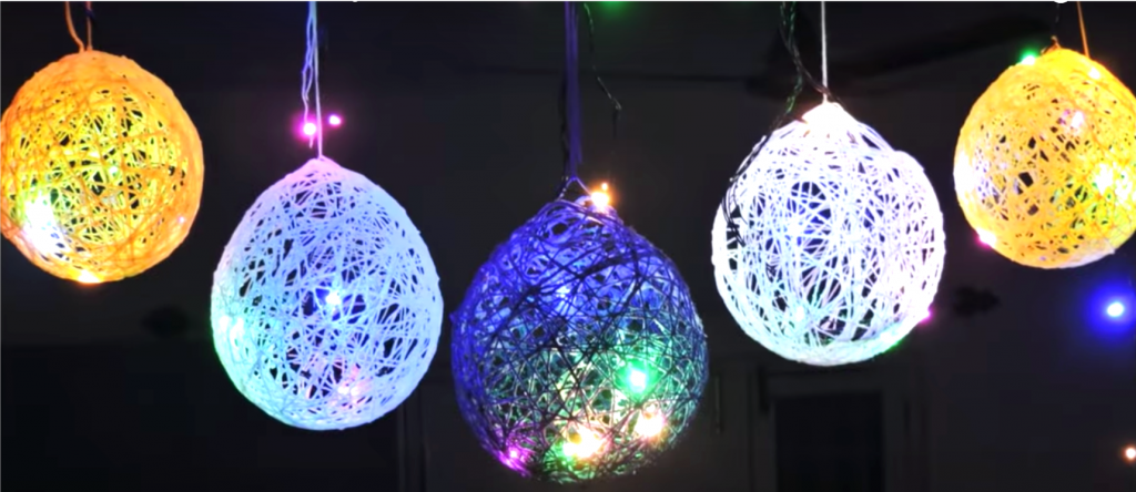 DIY - Colorful Ball Decorative Lights - KLAPiT | Design Your Home