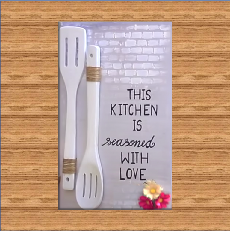 DIY Beautiful wall hanging for your kitchen KLAPiT Design your walls