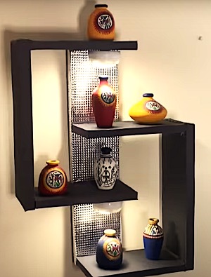 DIY Project - Decorative S-Shaped Shelf. Do it yourself
