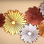 DIY Project - ' Interconnected Wheels' wall decor
