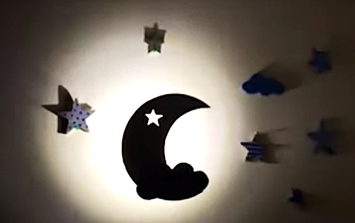 DIY Project - Moon and Stars decor. Do it yourself project