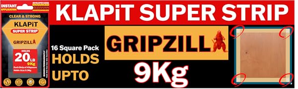KLAPiT Gripzilla Banner Double Sided Mounting Tape